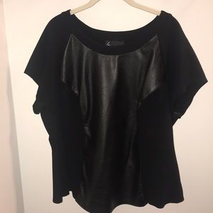 Faux Leather Shirt